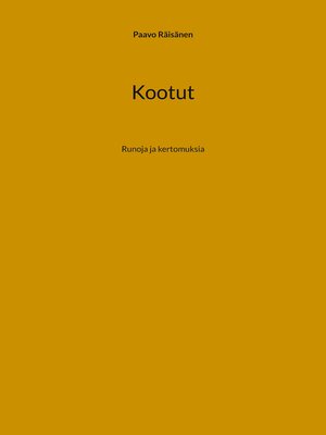cover image of Kootut